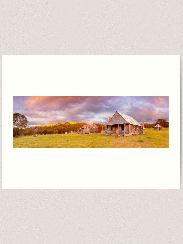 Alternate view of Coolamine Homestead Sunset, Kosciuszko National Park, New South Wales, Australia Art Print