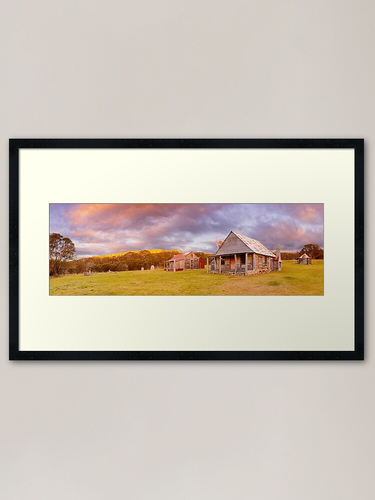 Alternate view of Coolamine Homestead Sunset, Kosciuszko National Park, New South Wales, Australia Framed Art Print