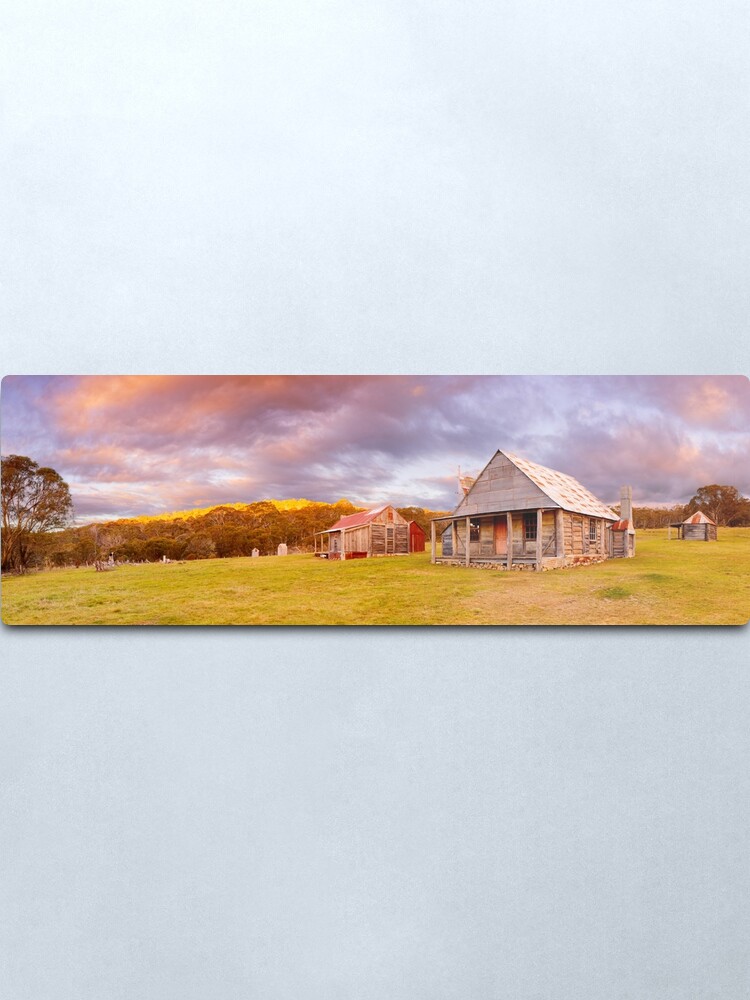 Alternate view of Coolamine Homestead Sunset, Kosciuszko National Park, New South Wales, Australia Metal Print
