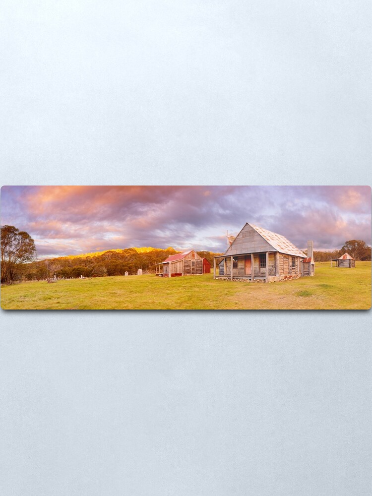 Alternate view of Coolamine Homestead Sunset, Kosciuszko National Park, New South Wales, Australia Metal Print