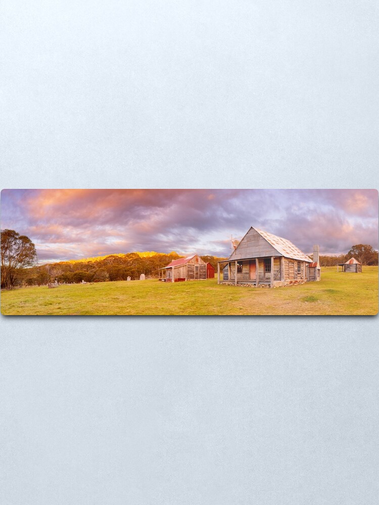Alternate view of Coolamine Homestead Sunset, Kosciuszko National Park, New South Wales, Australia Metal Print