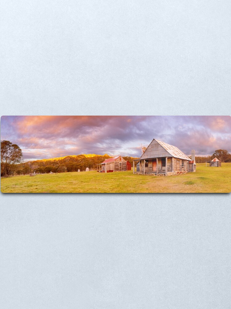 Alternate view of Coolamine Homestead Sunset, Kosciuszko National Park, New South Wales, Australia Metal Print