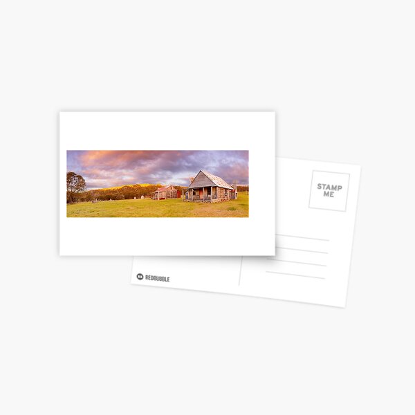 Coolamine Homestead Sunset, Kosciuszko National Park, New South Wales, Australia Postcard