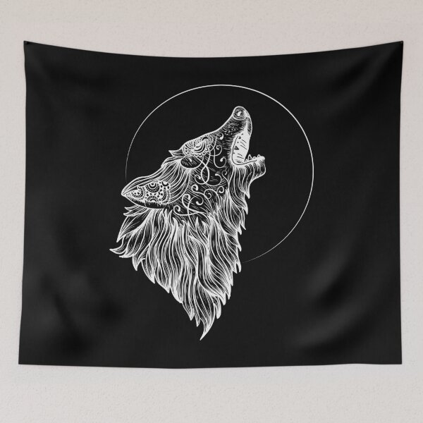 Item preview, Wild wolf mandala artwork. designed and sold by emphatic.