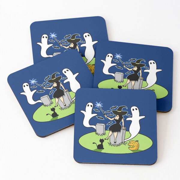 Item preview, Witch sitting in a graveyard designed and sold by delightedtodraw.