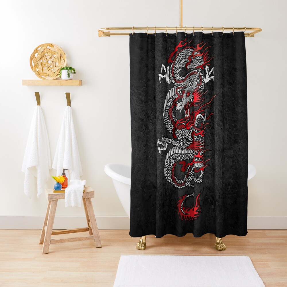 “Asian Dragon” Shower Curtain by DCornel | Redbubble