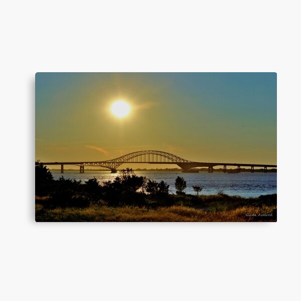 Item preview, Summer Sunset Over Robert Moses Beach Bridge designed and sold by Gilda Axelrod.