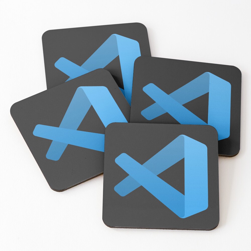 Visual Studio Code Coasters (Set of 4)