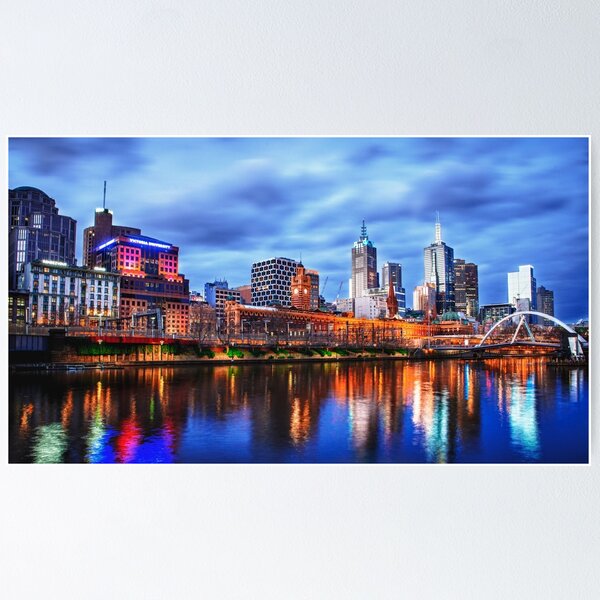 Melbourne From Southbank Poster
