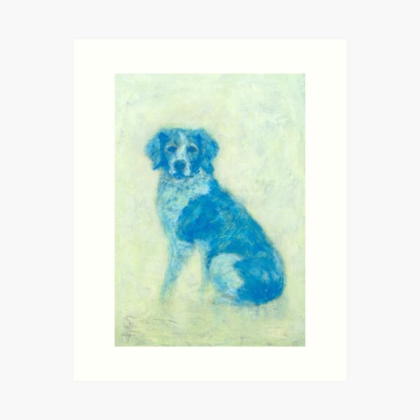 Hector, Spaniel oil dog portrait Art Print