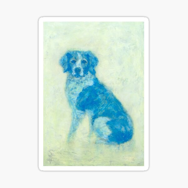 Hector, Spaniel oil dog portrait Sticker