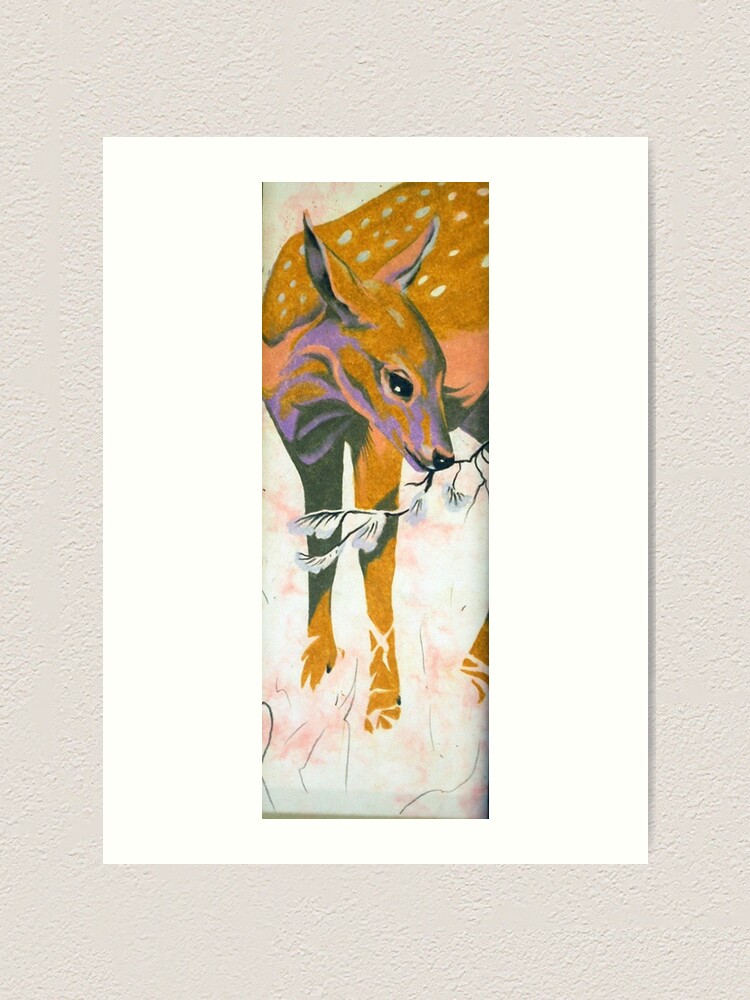 Alternate view of faun, baby deer Art Print