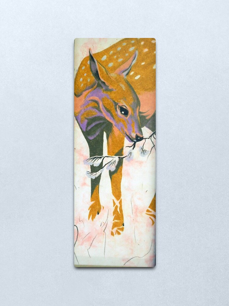Alternate view of faun, baby deer Metal Print