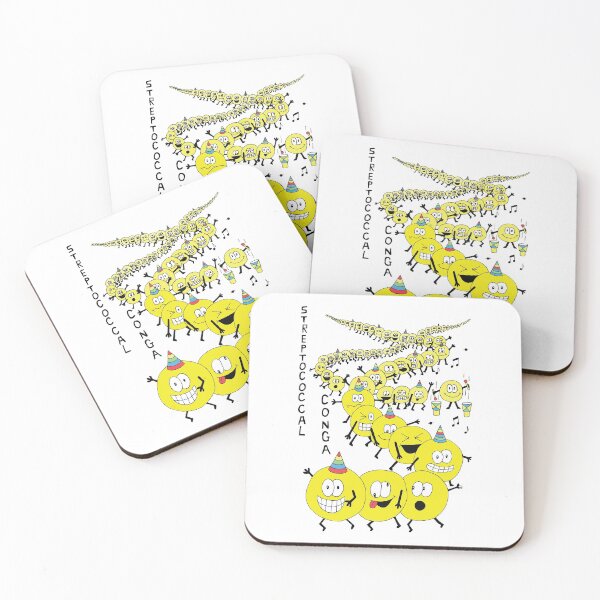Item preview, Streptococci Bacteria doing the Microbial Conga  designed and sold by Geek-topia.
