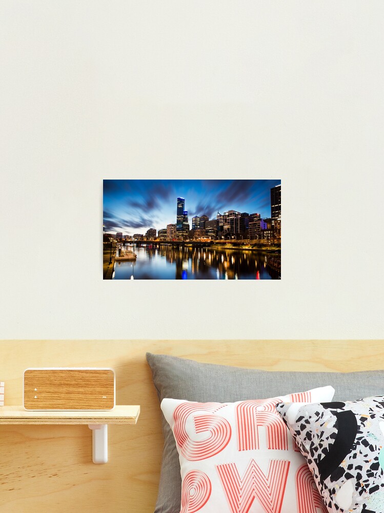 Thumbnail 2 of 3, Photographic Print, Melbourne Cityscape designed and sold by JimmyAmerica.