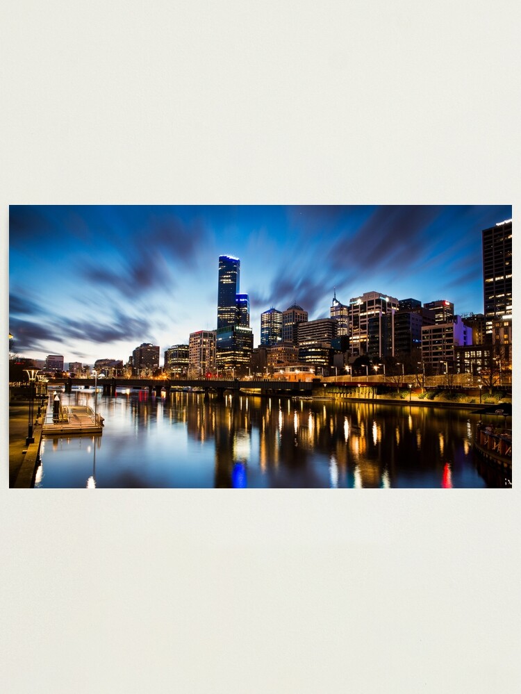 Thumbnail 1 of 3, Photographic Print, Melbourne Cityscape designed and sold by JimmyAmerica.