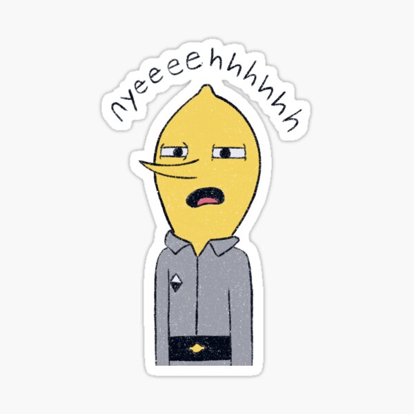Lemongrab Nyeh Sticker