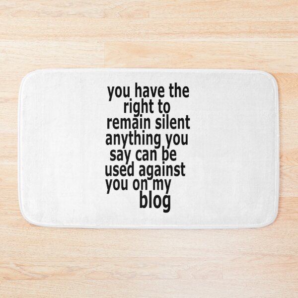 Item preview, the right to remain silent designed and sold by IanByfordArt.