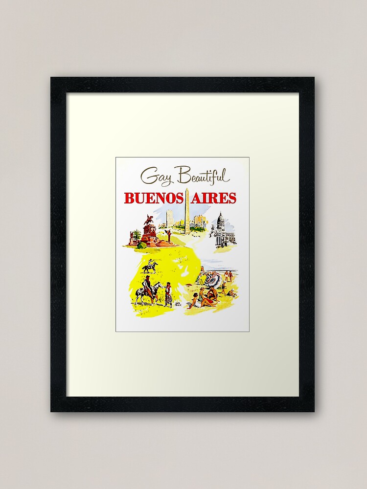 Alternate view of Buenos Aires Framed Art Print