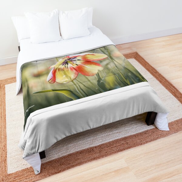 An umbrella flower Comforter