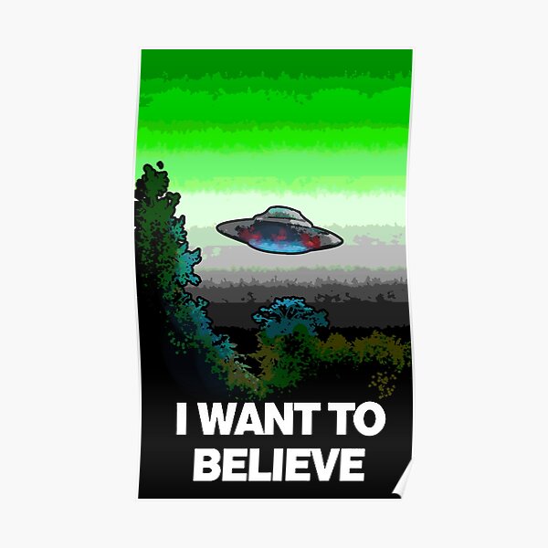 I WANT TO BELIEVE in AROMANTICS Poster