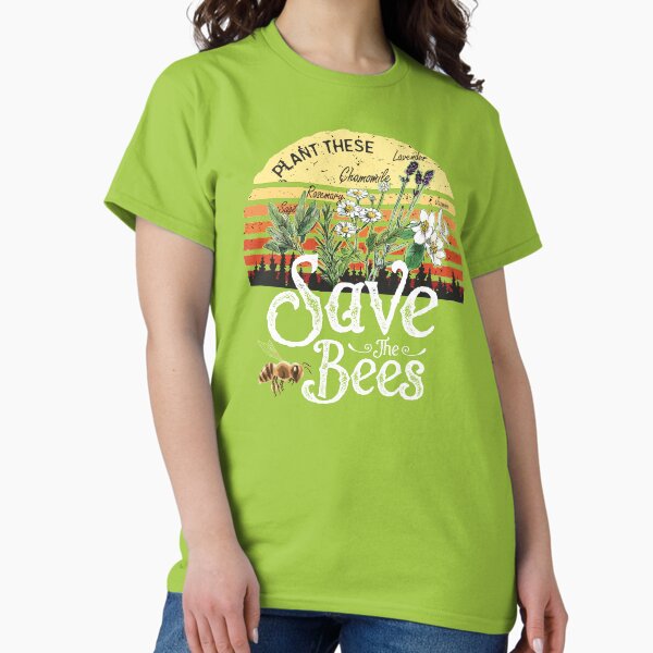 Item preview, Vintage Plant These Save The Bees T-shirt Gift  designed and sold by MrEddie10.