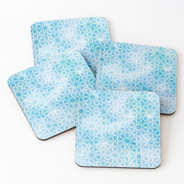 Item preview, Blue Watercolour Moroccan Pattern designed and sold by crispy-prints.