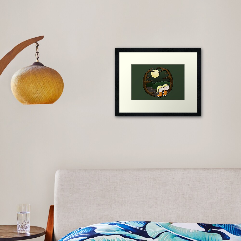 Lost In The Forest Framed Art Print