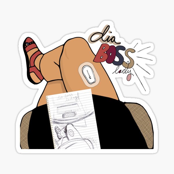 DiaBossLady Sticker