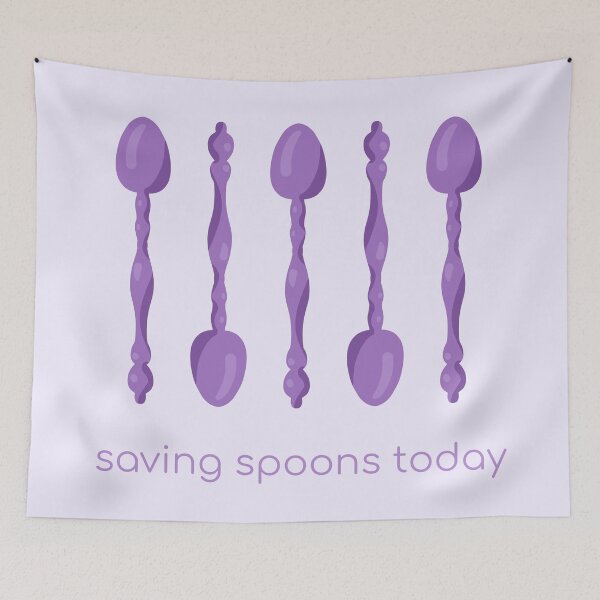 Item preview, Saving Spoons Today (Purple) designed and sold by KelseyLovelle.
