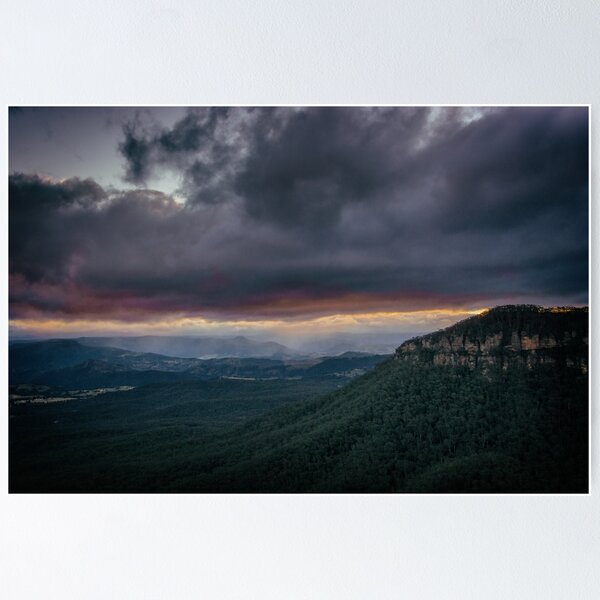 Item preview, Blue Mountains sunset designed and sold by AlChris.