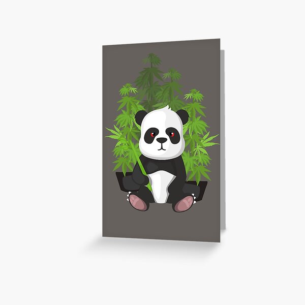 High panda Greeting Card