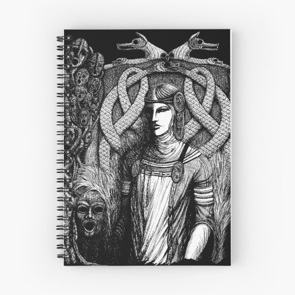 Item preview, Hel, Goddess of Underworld 2 (white print) designed and sold by Sirielle Art.