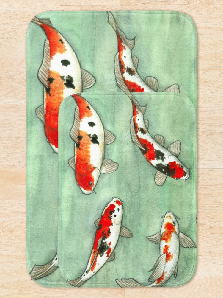 Alternate view of La ronde des carpes koi Bath Mat