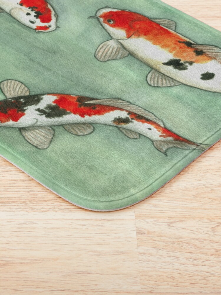 Alternate view of La ronde des carpes koi Bath Mat