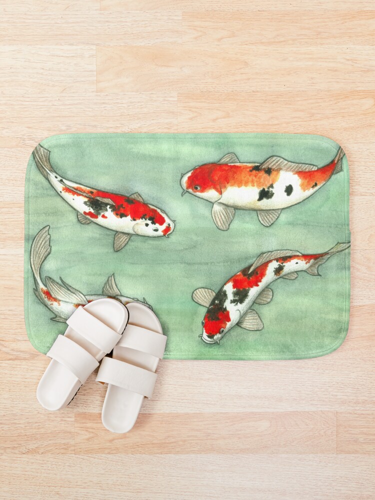 Alternate view of La ronde des carpes koi Bath Mat