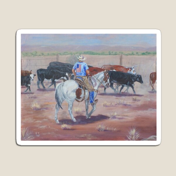 All American Cowboy Magnet