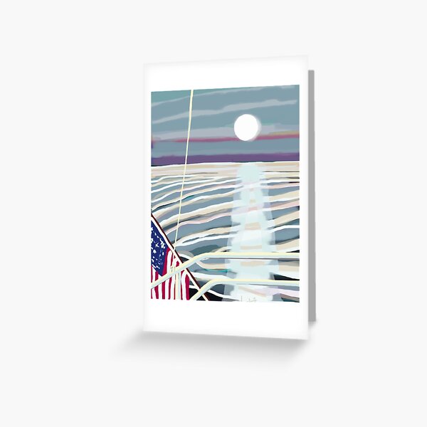 Item preview, MOONRISE OVER MUSCONGUS designed and sold by LAURIE HADLOCK.