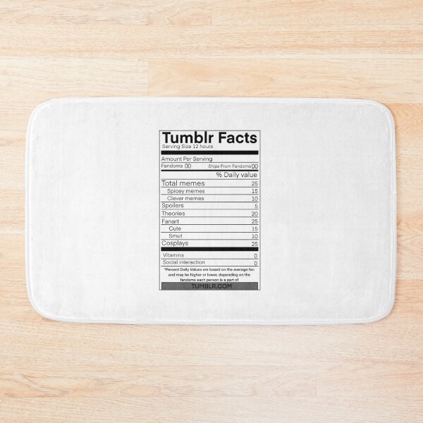 Item preview, Tumblr facts designed and sold by Harleysworkbook.