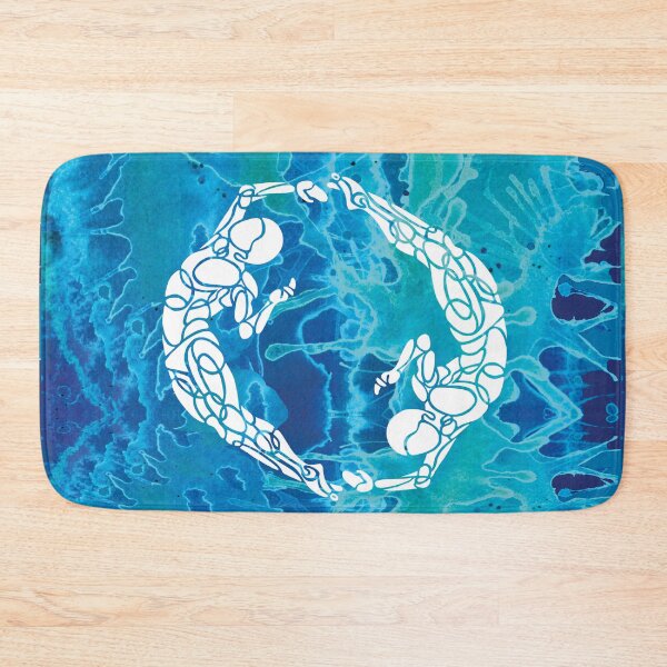 Item preview, Swimmers Circle Blue Water Syncro designed and sold by danceink.