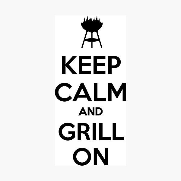 Item preview, Keep calm and grill on designed and sold by nektarinchen.