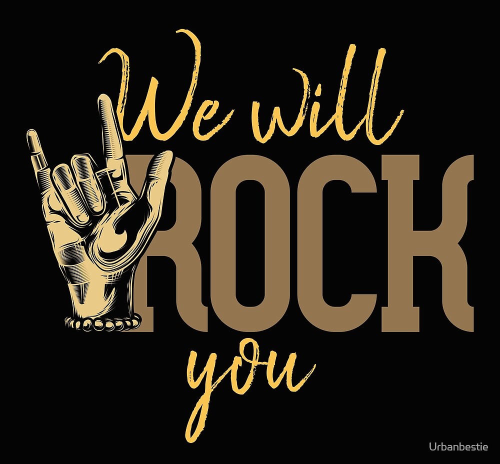 "We will rock you vintage rock" by Urbanbestie | Redbubble