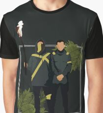 verlasse die Stadt Grafik T-Shirt