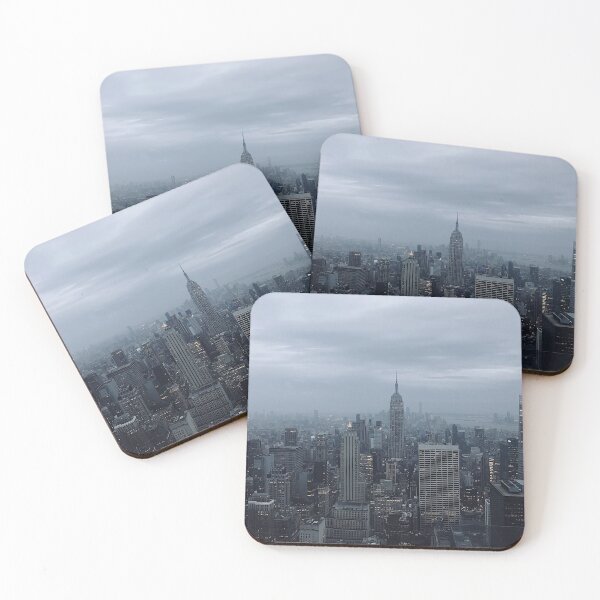Item preview, Lower Manhattan in the Rain Print designed and sold by Candace Offman.
