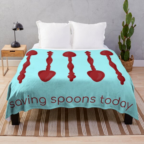 Item preview, Saving Spoons Today (Red) designed and sold by KelseyLovelle.