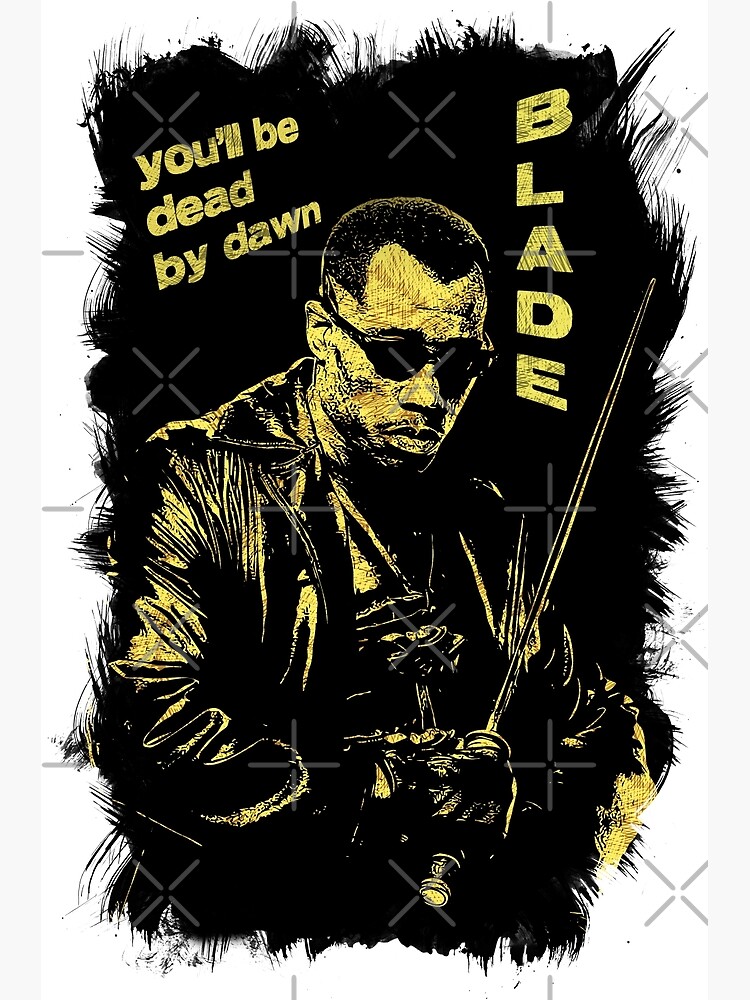 " BLADE Dead by dawn" Framed Art Print by Naumovski Redbubble