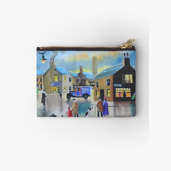Item preview, Vintage Tetley tea van street scene painting designed and sold by GORDON BRUCE ART.