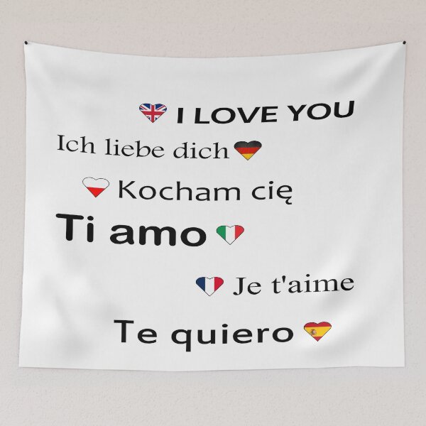 Item preview, Languages- The phrase I love you in the six most important EU langauges designed and sold by Matthew554a.