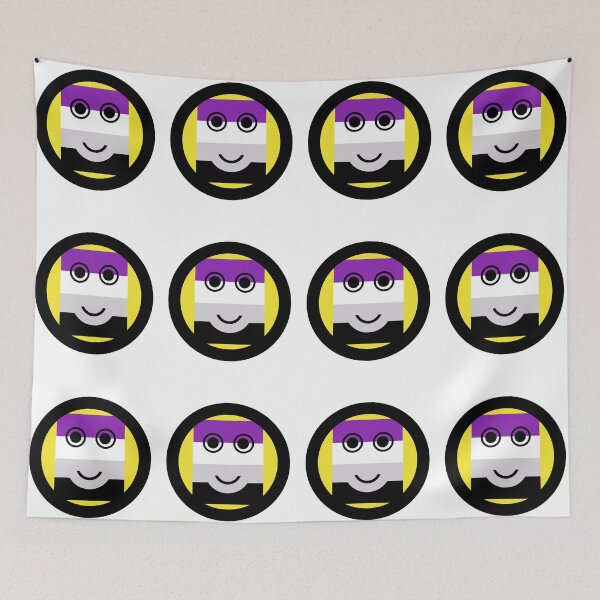 Item preview, Asexualise Asexual Emoji Asexual Flag Asexual Smiley camiseta designed and sold by asexualise.