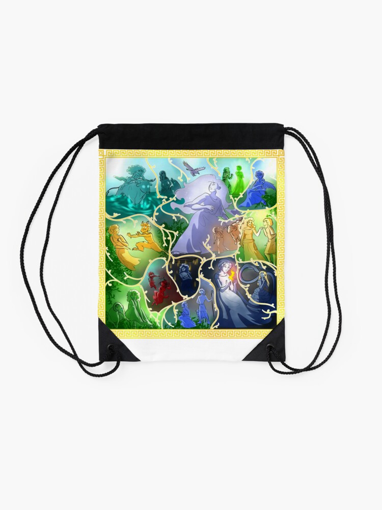 Alternate view of Arachne's Tapestry Drawstring Bag